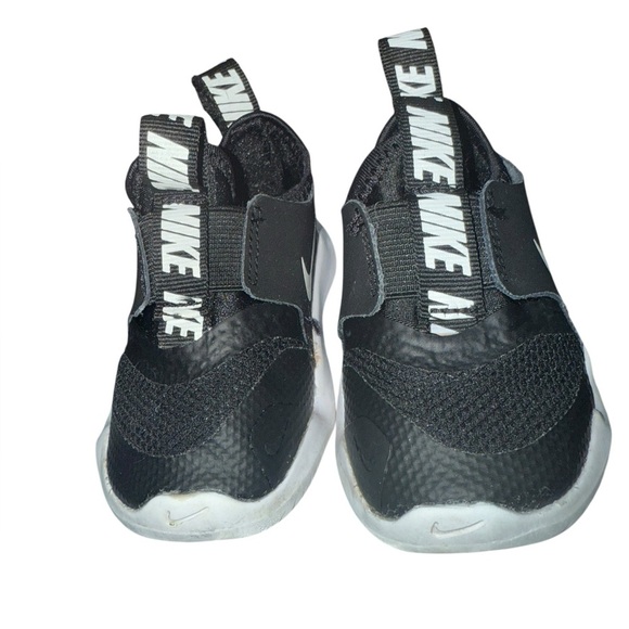Nike Preschool Flex Runner Toddler Sneakers Size 4C Black Slip On - Picture 1 of 5